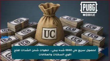 لحصول سريع على 6840 شدة ببجي.. خطوات شحن الشدات لفتح أقوى السكنات والمكافآت